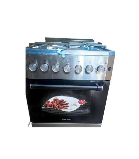 Cuisinière Elactron 60x60 3F Gaz + 1 Électrique