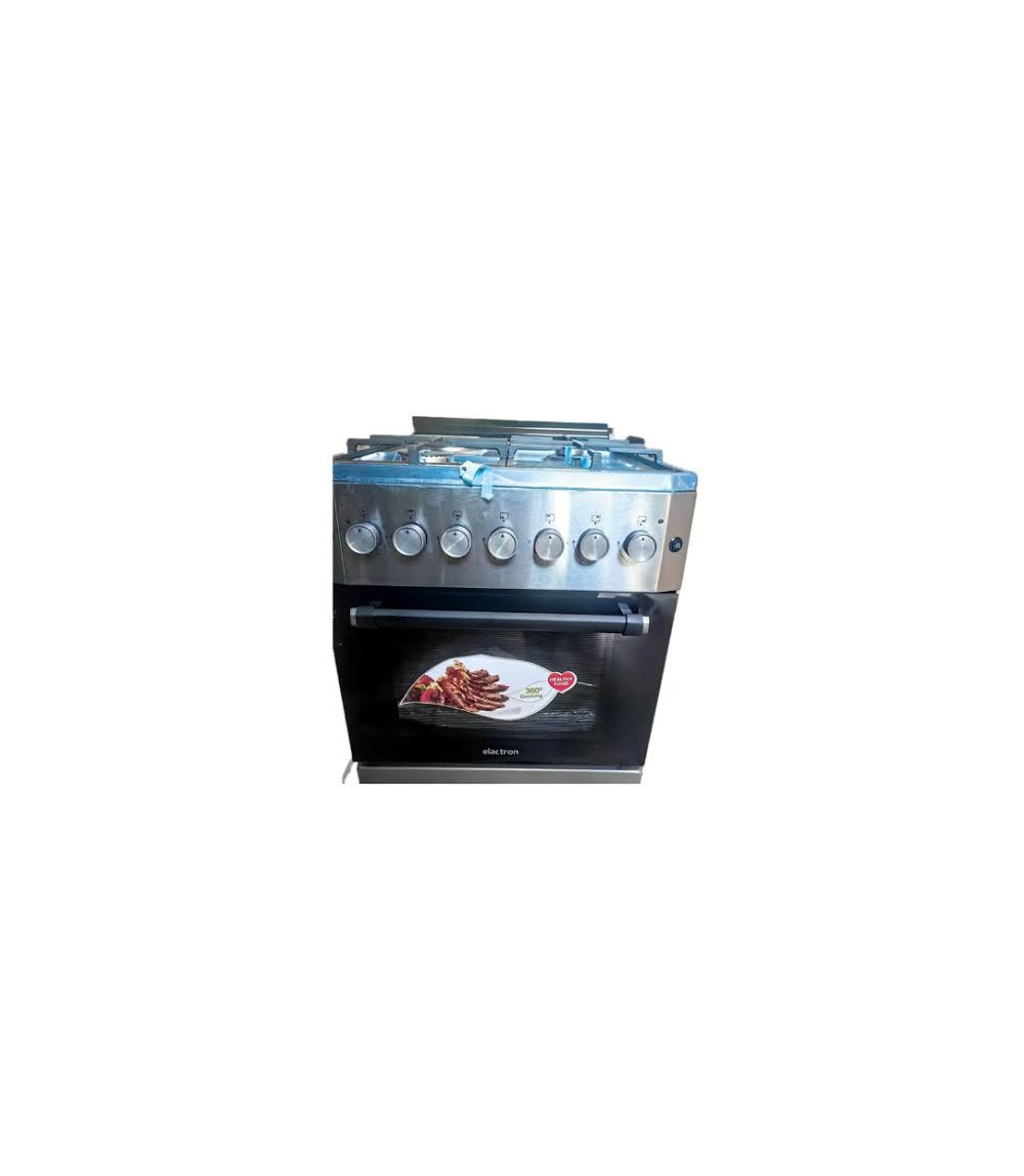Cuisinière Elactron 60x60 3F Gaz + 1 Électrique