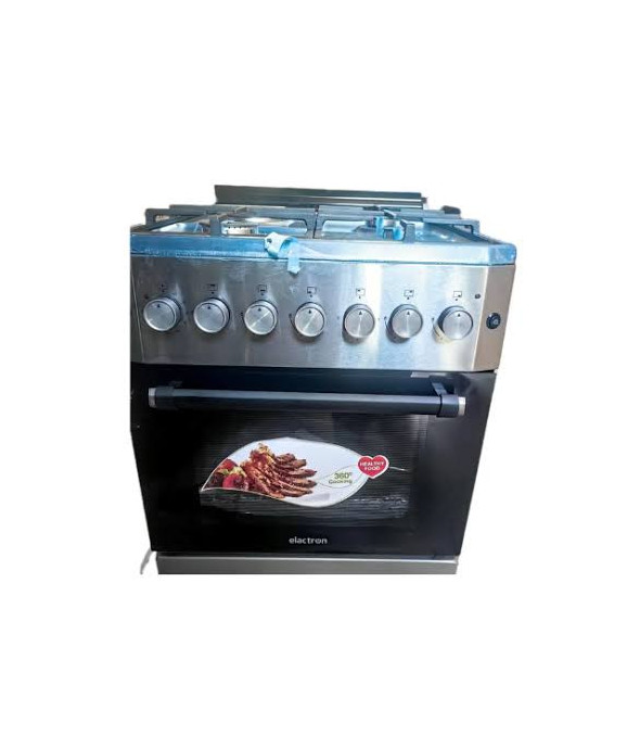 Cuisinière Elactron 60x60 3F Gaz + 1 Électrique