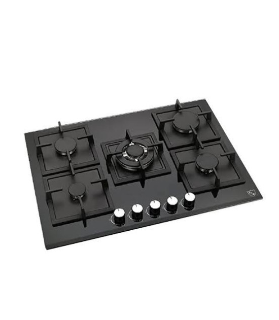 Plaque Encastrable Gaz Miroir 5 Feux 70-90cm Elactron