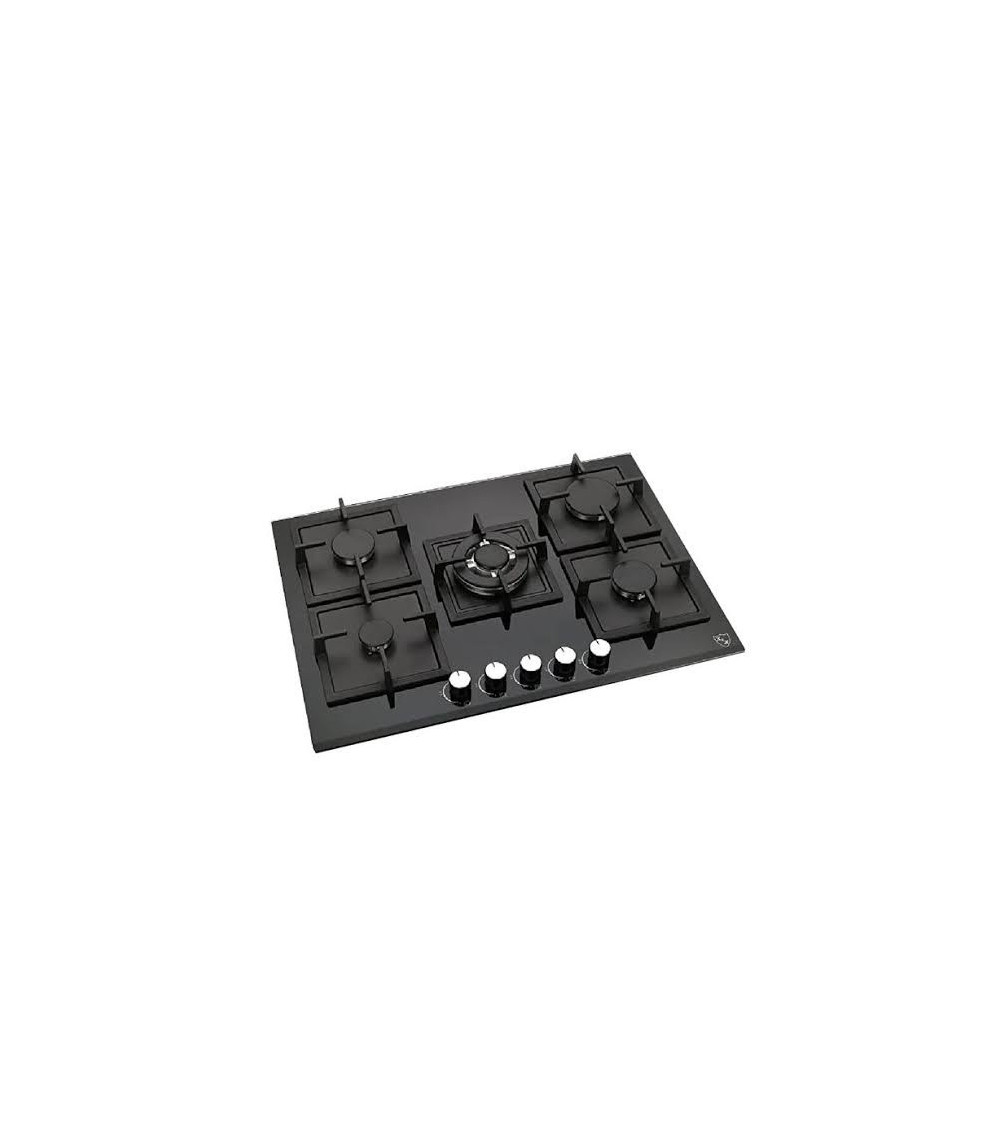 Plaque Encastrable Gaz Miroir 5 Feux 70-90cm Elactron