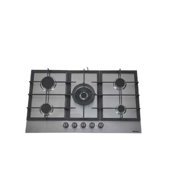 Plaque Encastrable Gaz Inox 5 Feux 90cm Elactron