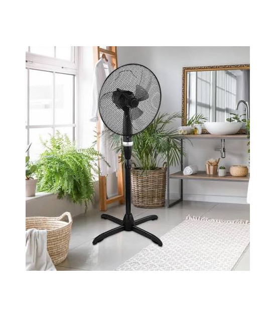 Ventilateur sur Pied Elactron Noir
