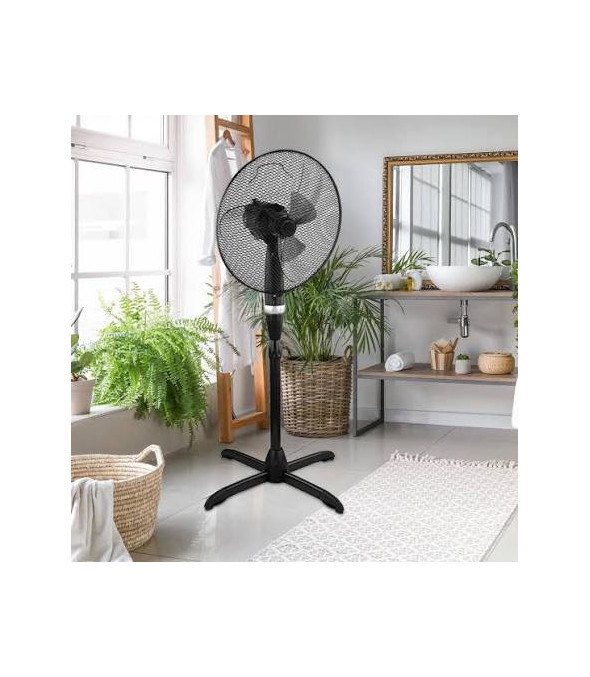 Ventilateur sur Pied Elactron Noir