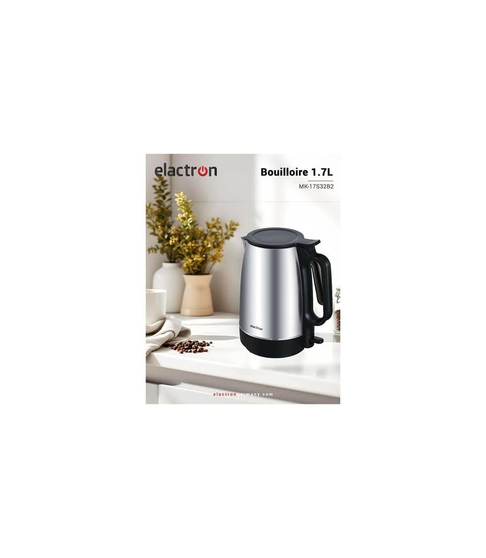 Bouilloire Électrique Inox 1.7L Elactron