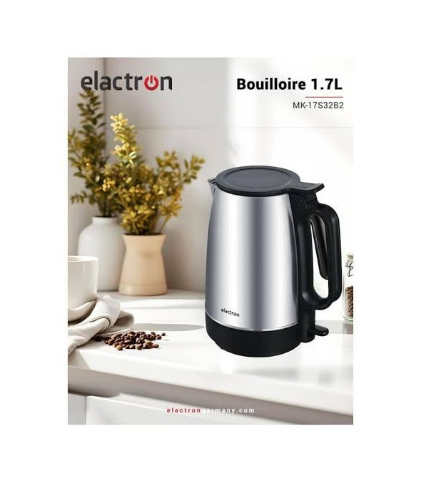 Bouilloire Électrique Inox 1.7L Elactron