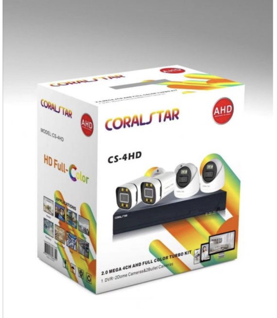 KIT VIDEO SURVEILLANCE 4 CAMERAS ET TURBO HD