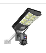 Lampadaire solaire avec caméra de surveillance 3 capteurs