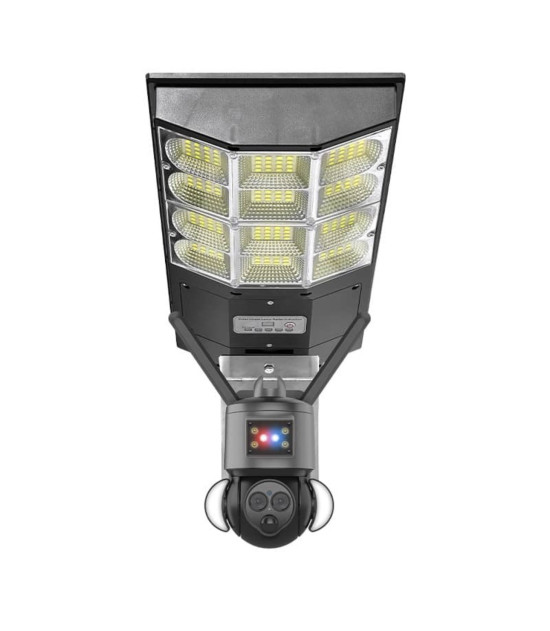 Lampadaire solaire avec caméra de surveillance 3 capteurs